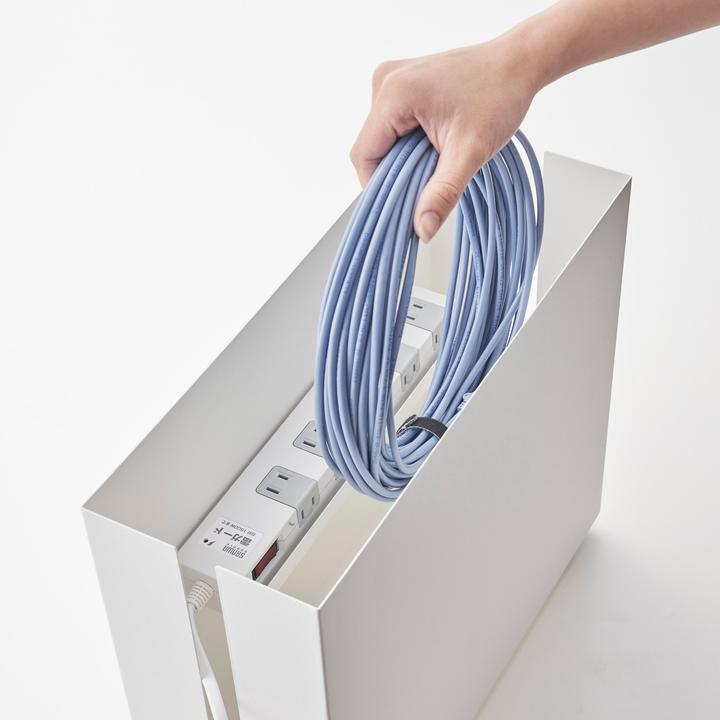 Actual product image Yamazaki Cable box with castors TOWER