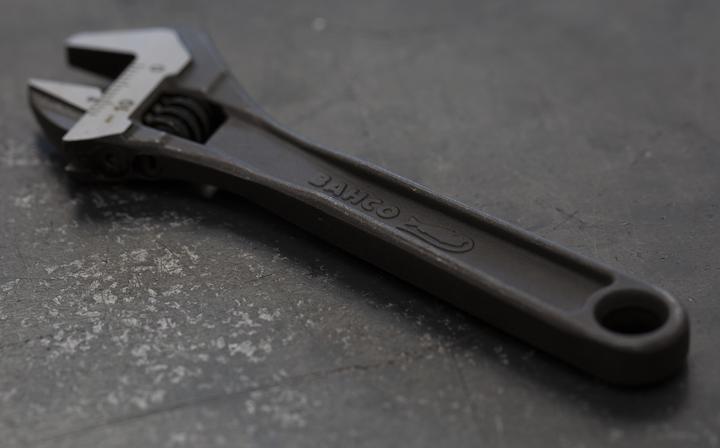 Actual product image Bahco 4in adjustable spanner with scale (13 mm)