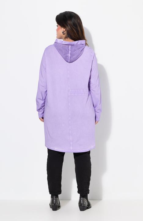 Image du produit Angel of Style Long-Sweatshirt, oversized, Netz-Kapuze (42)
