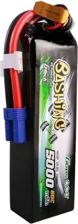Actual product image Gens Ace G-Tech 5000mAh 14.8V 4S1P 60C Lipo Battery Pack with EC5 Plug-Bashing Series (14.80 V, 5000 mAh)