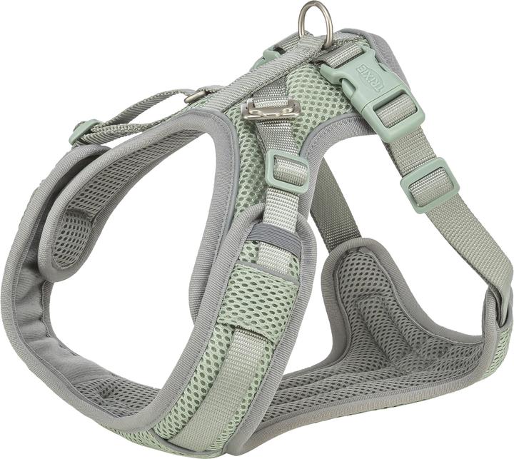 Trixie Premium FlexMesh harness, wide fit,L:63–92cm/25mm,sage (L, Chien)