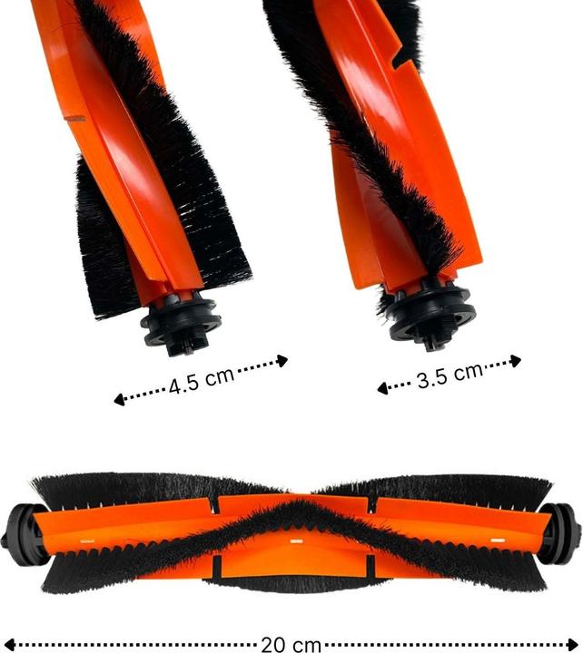 Produktbild Hermex Alternative Hauptbürste zu Xiaomi Dreame Bot D10 Plus L10 Plus Z10 Pro