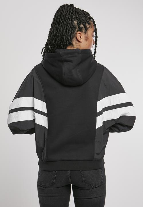 Produktbild Urban Classics Ladies Mix Crinkle Nylon Sweat Hoody (XL)