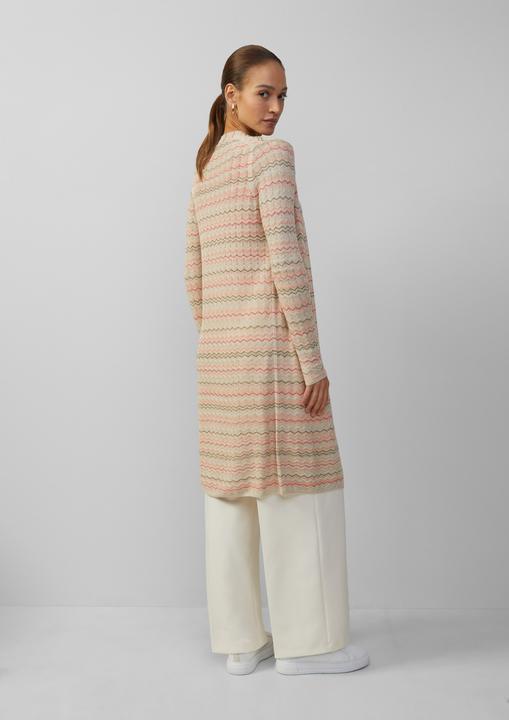Actual product image S.Oliver Strickjacke Longcardigan mit Zick-Zack-Muster und Glitzergarn (34)