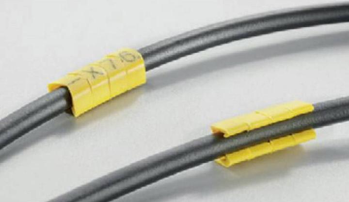 Produktbild Weidmüller Kabelmarkierung 7 ge Ader Kst Ř4-5mm 0648201523