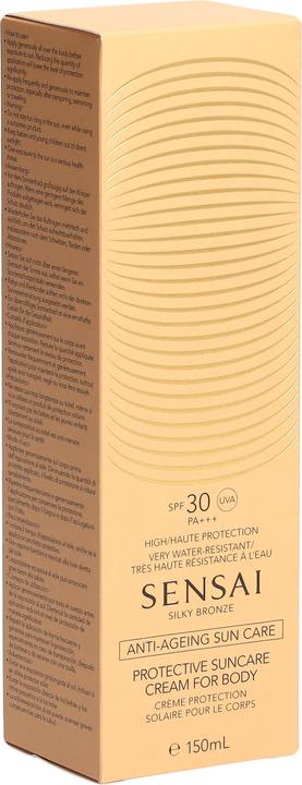 Actual product image Sensai Silky Bronze Protective Suncare Cream For Body SPF30+ 150ml (Sun cream face, SPF 30, 150 ml)