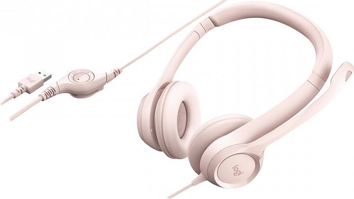 Image du produit Logitech Casque filaire H390 - ROSE - USB (Filaire, USB-A)