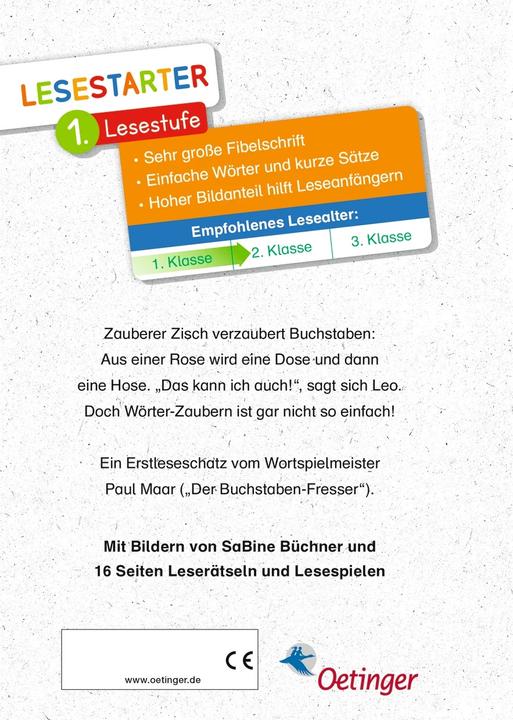 Immagine prodotto Der Buchstaben-Zauberer (Tedesco, Paul Maar, Sabine Büchner, 2019)