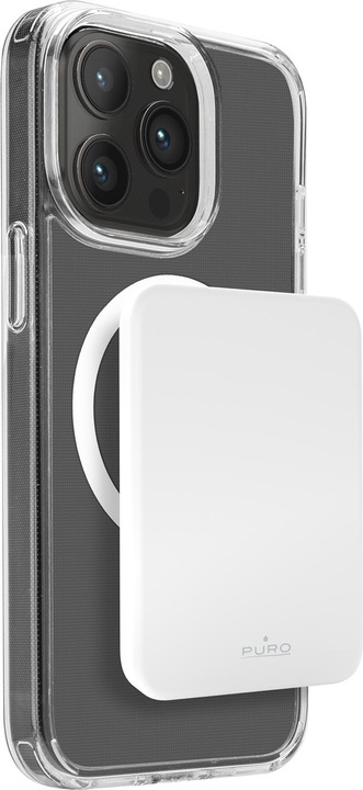 Image du produit Puro Power bank Mini Power Mag 4200 mAh USB-C in/out. Banque d'alimentation - Hvid - 4200 mAh (4200 mAh, 54000000 W, 15000 Wh)