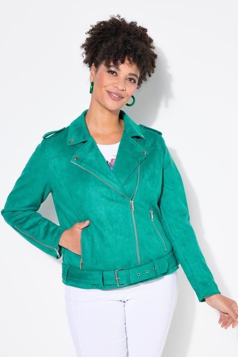 Produktbild Miamoda Bikerjacke, Veloursleder-Optik, Revrskragen (46)