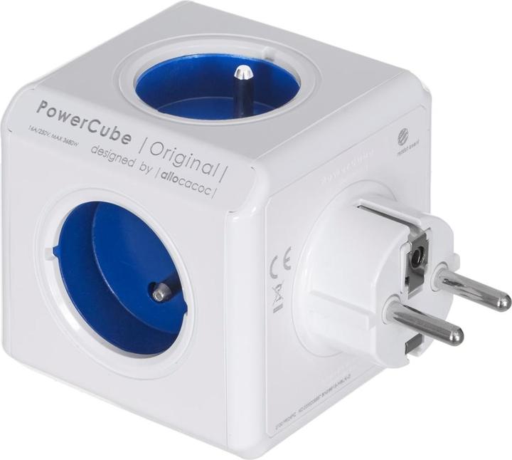 Produktbild Allocacoc PowerCube Original Type E Innenraum Blau Verlängerungskabel (PowerCube BLUE 2100 BL) (5x)