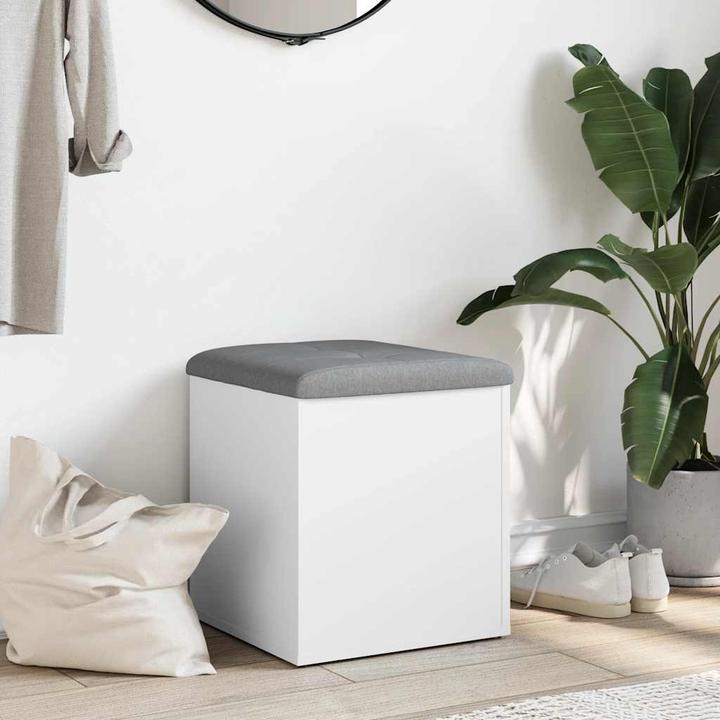 Image du produit vidaXL Banc avec espace de rangement Blanc 42x42x45 cm (42 cm)