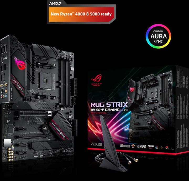 Produktbild ASUS ROG STRIX B550-F GAMING WI-FI (AM4, AMD B550, ATX)