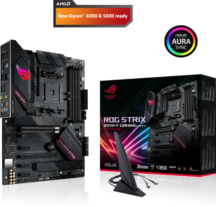 Produktbild ASUS ROG STRIX B550-F GAMING WI-FI (AM4, AMD B550, ATX)