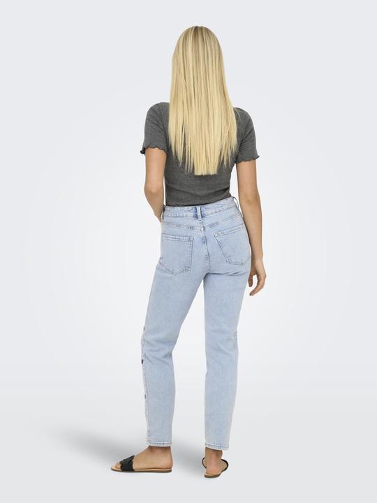 Produktbild Only Gerade geschnitten Hohe Taille Jeans Straight-Fit jeans (W33/L34)