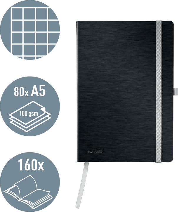 Actual product image Leitz Notebook Style (A5, Checked, Soft cover)