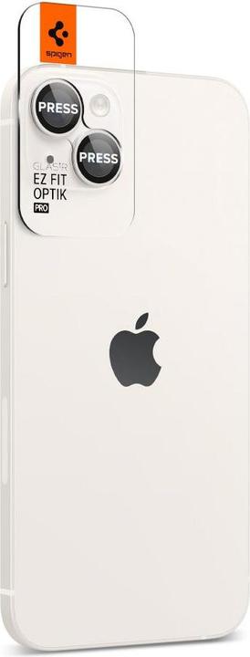 Actual product image Spigen Optik.Tr Camera iPhone 14/14 Plus EZ FIT Lens 2szt./2pcs starlight AGL05604 (1 Piece, Apple iPhone 14, Apple iPhone 14 Plus)