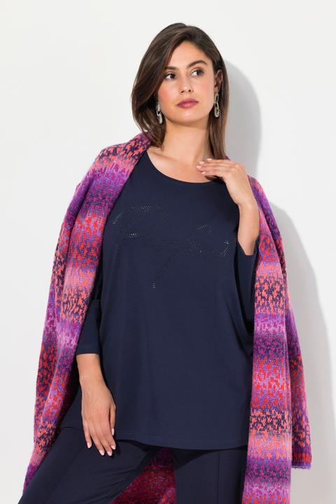 Immagine prodotto Ulla Popken Maglia con scritta, scollo a girocollo e maniche a 3/4 (56)