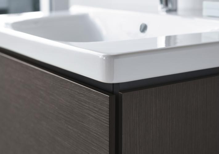 Produktbild Duravit Waschtischunterbau L-CUBE 400x364x241mm Ans li schwarz hochglanz (36.5 x 40 x 24 cm)