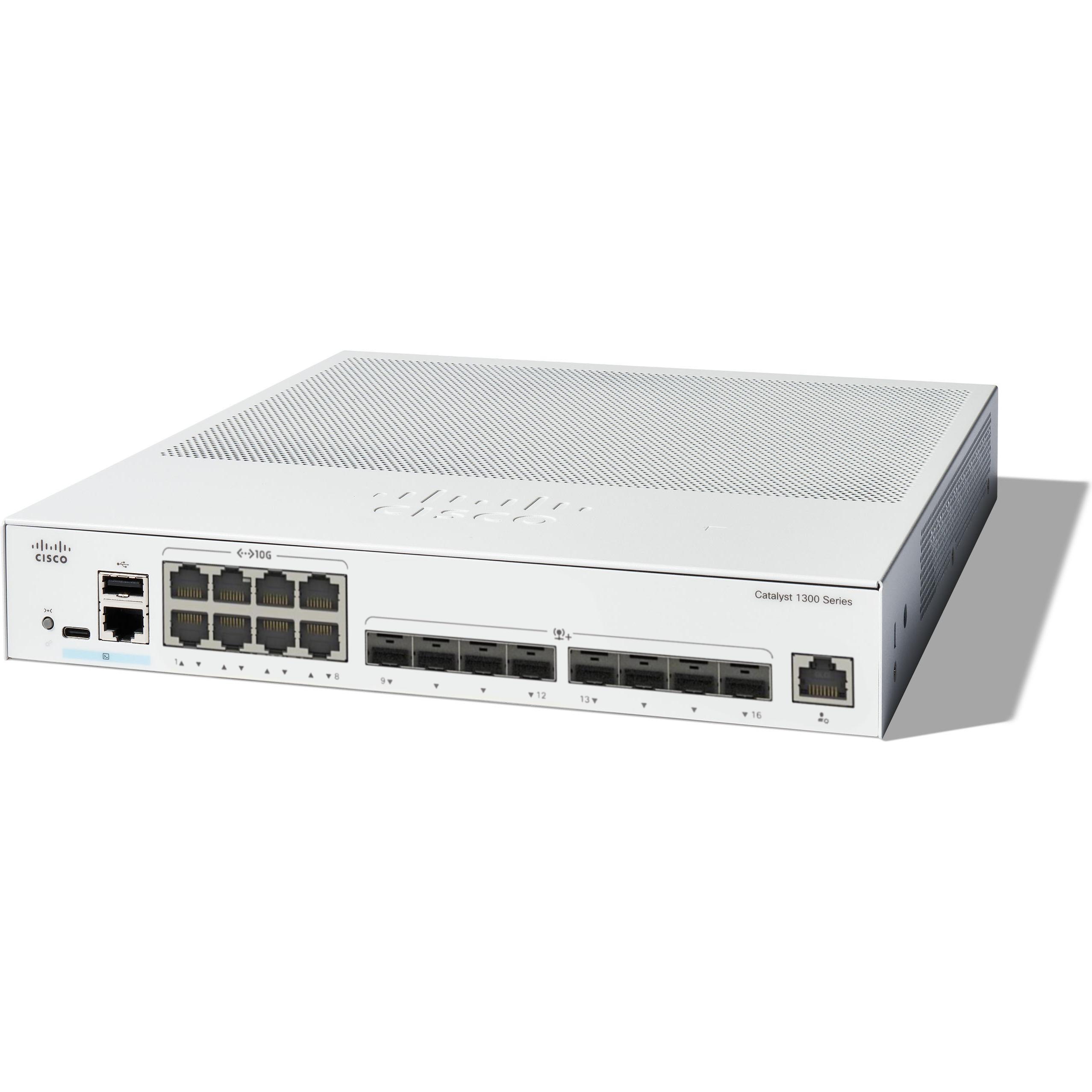 Cisco Catalyst 1300-16XTS - Switch - L3 (16 Ports), Netzwerk Switch, Grau