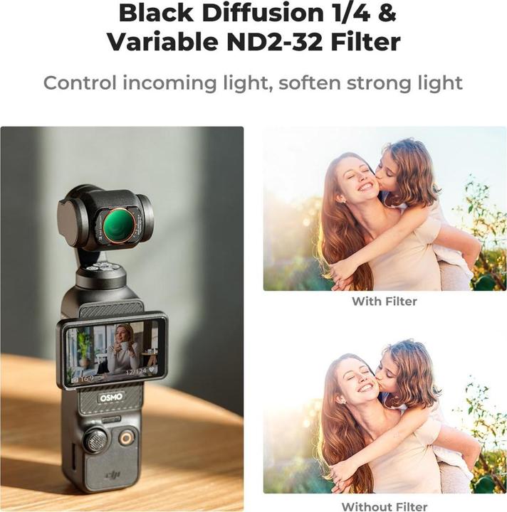 Image du produit K&F Concept ND2-32&Black Mist 1/4HD multifonctionnel, revêtement vert antireflet, étanche et résistant aux