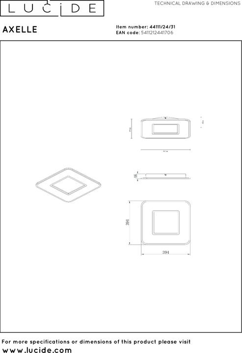 Actual product image Lucide Axelle (650 lm)