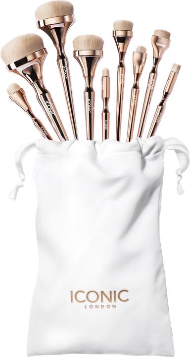 Iconic London HD Blend Set Super Soft Makeup Brushes for Blending (Set)