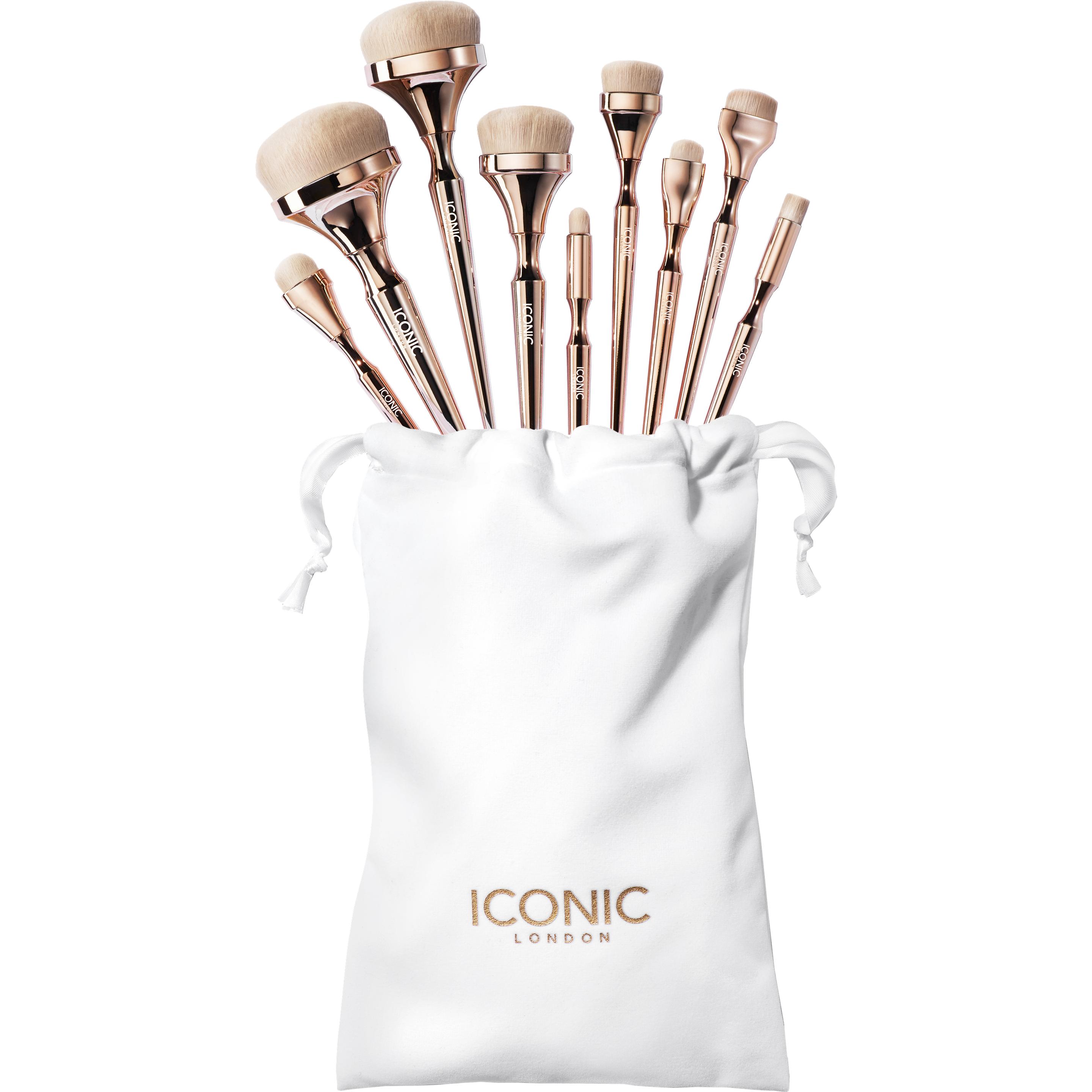 Iconic London, Pennello make-up, Set HD Blend Pennelli da trucco super morbidi per sfumare (Set)