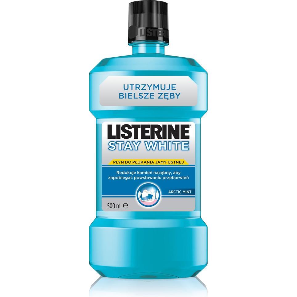 Listerine, Mundspülung, Stay White 500 ml (500 ml, Mundspülung)