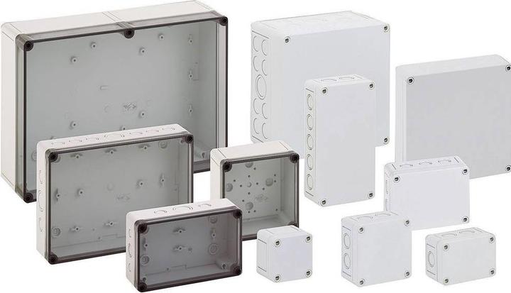 Actual product image Spelsberg IP66 box with grey lid & KO,110x110x66mm (Housing)