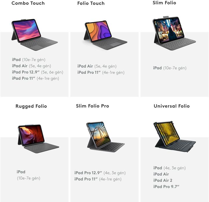 Actual product image Logitech SLIM FOLIO FOR IPAD (10TH GEN) (CH, Apple iPad 2022 (10th Gen))