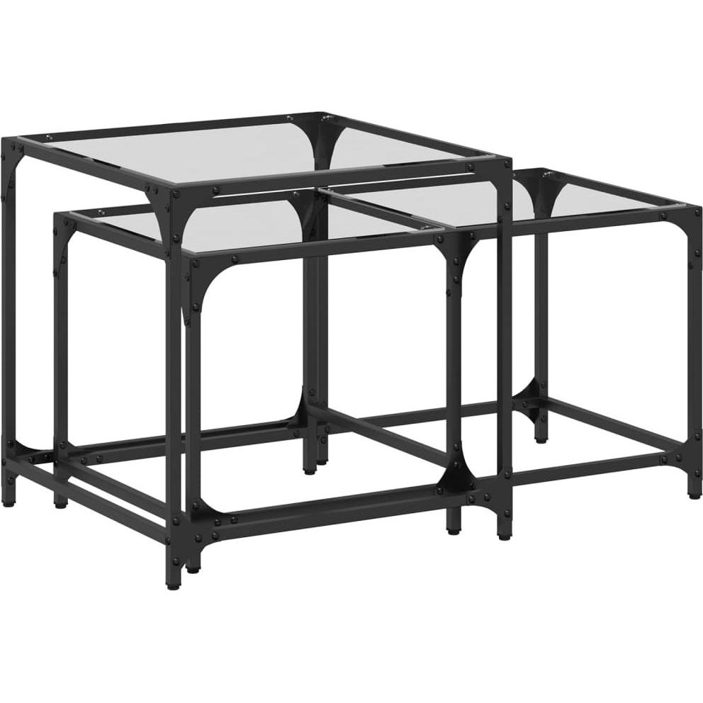VidaXL, Couchtisch + Beistelltisch, Olwen (50 x 50 x 50 cm)