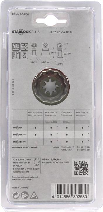 Actual product image Fein Plunge saw blade set 3 pieces E-C