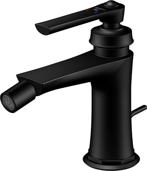 Steinberg Série 350 robinetterie de bidet, avec garniture découlement, saillie 130mm, 0