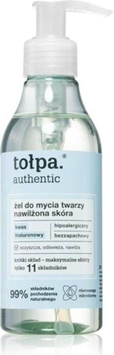Actual product image Tołpa Authentic Moisturizing Face Cleansing Gel 195ml (195 ml)