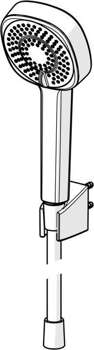 Immagine prodotto Hansa Set di doccette Basicjet Style per miscelatore per vasca a 3 getti (3 Tipi di raggi, 18 l/min)