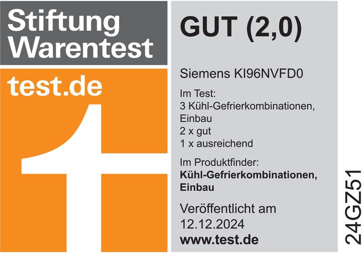 Produktbild Siemens SIEM Einbau-Kühl-Gefrierkombination (290 l)