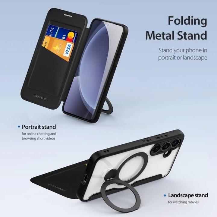 Actual product image Dux Ducis Skin X Pro Magnetic Stand Lederhülle (Samsung Galaxy S25+)