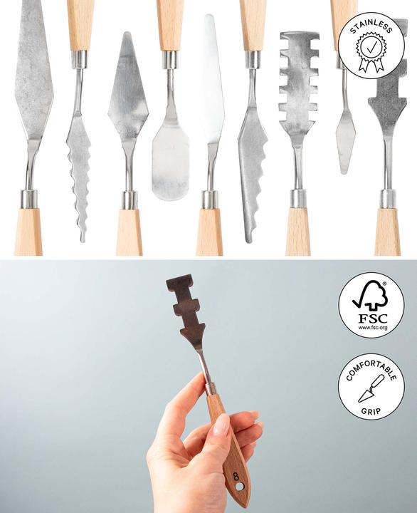Produktbild I Am Creative Malmesser Set, 5-teiliges Palettenmesser Set