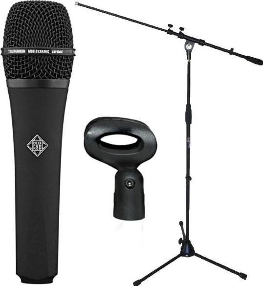 M80 Black Mikrofon Mikrofonständer Mikrofonstativ mit Galgen