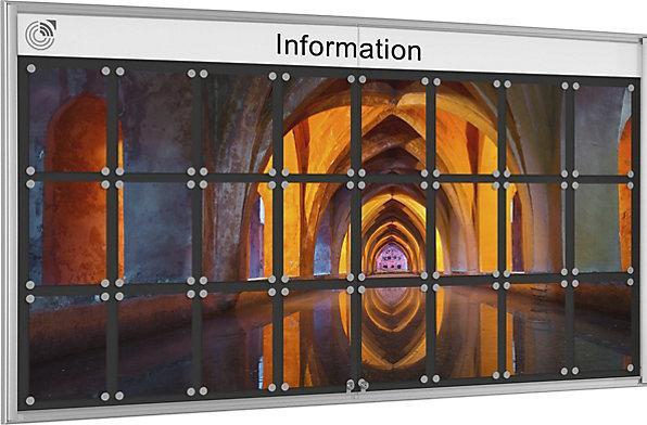 Image du produit Schaar-Design Vitrine simple BASIC (Tableau noir, 196 x 98.50 cm)