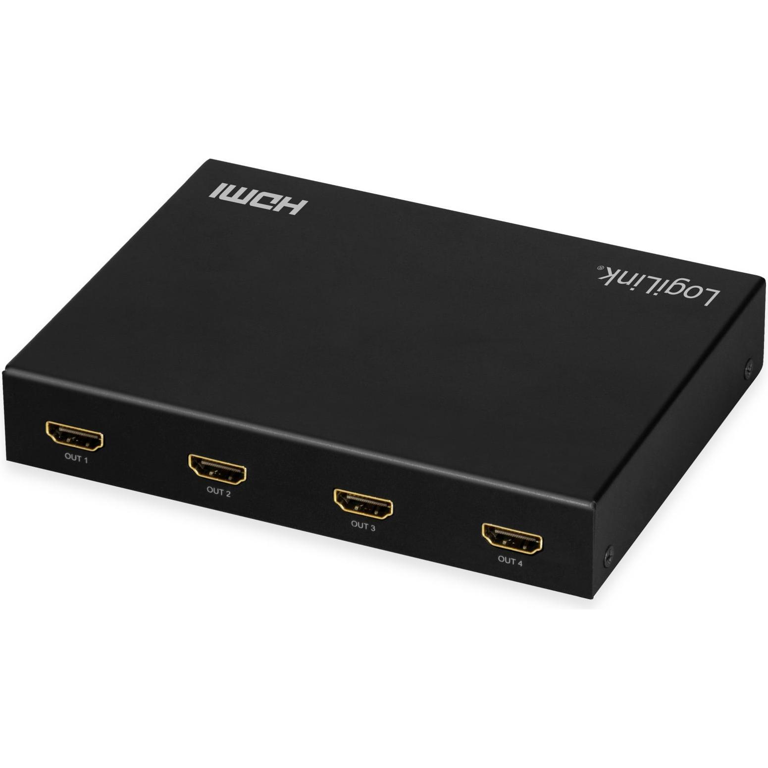 Thumbnail - LogiLink HDMI-Videowand-Prozessor, 2x2-Port, 4K/60 Hz, HDR, RC, Switch Box