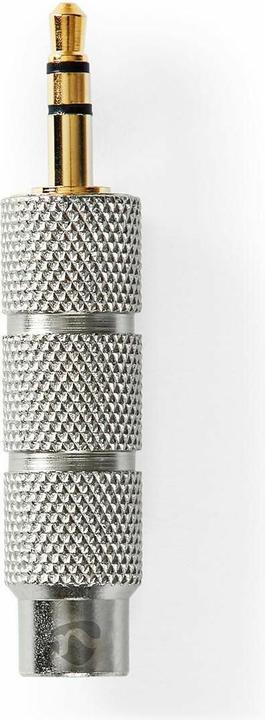 Image du produit Nedis Adaptateur audio stéréo 3.5 mm mâle 6.35 mm femelle plaqué or droit Or / Métal 1 pcs (Adaptateur jack)