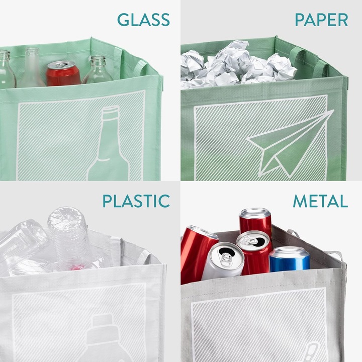 Image du produit Navaris 4er-Set Recycling Taschen (38.70 l)