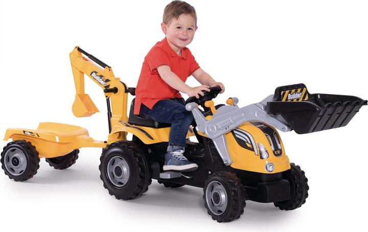 Produktbild Smoby Max Builder Pedaltraktor mit Anhänger