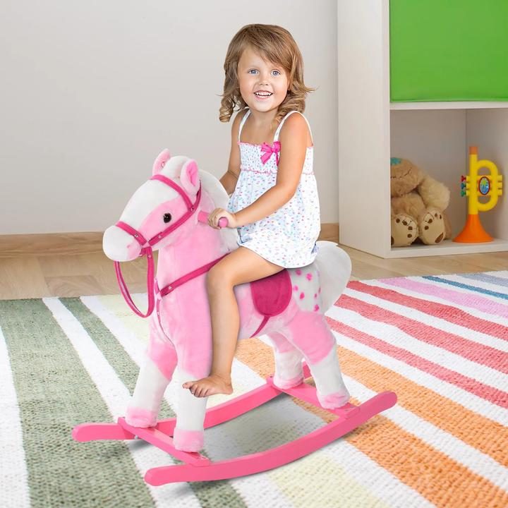 Actual product image Jamb Rocking horse pink