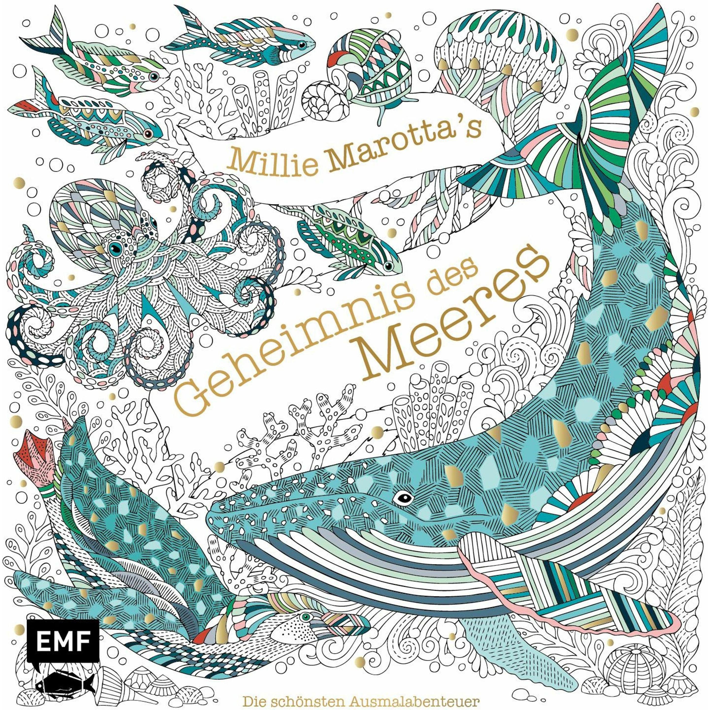 Edition Fischer Millie Marotta's Geheimnis des Meeres – Die schönsten Ausmalabenteuer