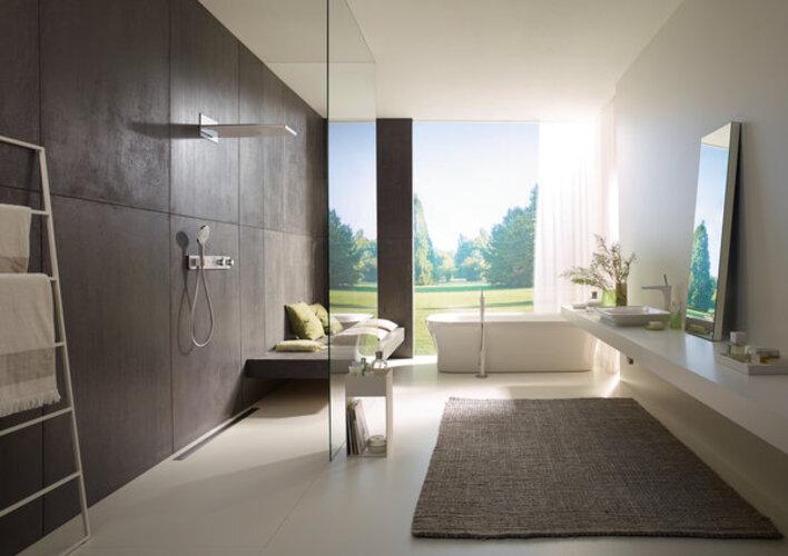 Actual product image hansgrohe Rainmaker Select 580 3jet Overhead Shower : Colour - White/Chrome (3 Beam types, 20 l/min)