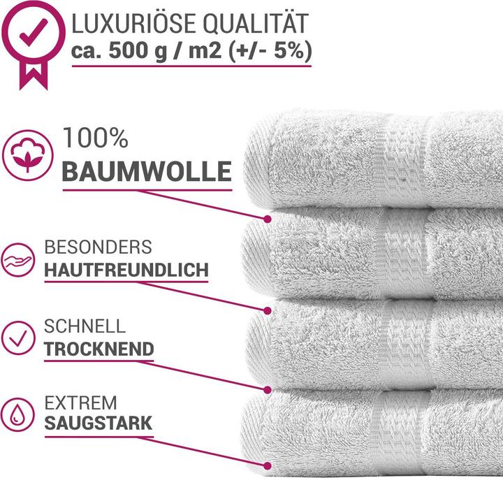 Image du produit Casativo Set de serviettes (30 x 50 cm, 50 x 100 cm, 70 x 140 cm)