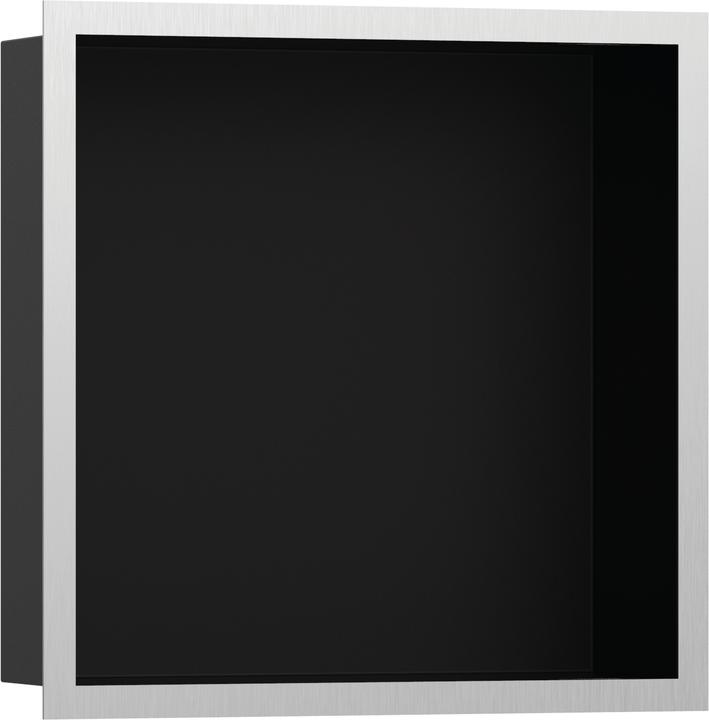 Black, Brushed stainless steel